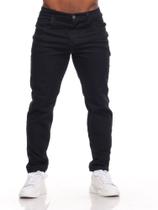 Calça Jeans Escuro Masculino Skinny com Lycra