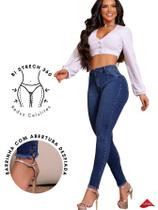 Calça Jeans Feminina Abert Barra Desf-Bi strech 360-LD2059 - LD Jeans