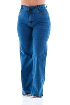 Calça Jeans Feminina Arauto Wide Leg Comfy Calça Jeans Feminina Arauto Wide Leg Comfy
