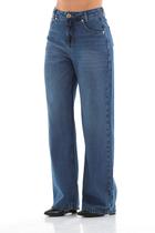 Calça Jeans Feminina Arauto Wide Leg Dirty