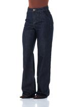 Calça Jeans Feminina Arauto Wide Leve Calça Jeans Feminina Arauto Wide Leve