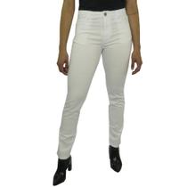 Calça Jeans Feminina Básica Branca Lisa White