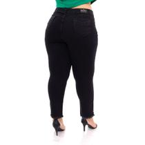 Calça Jeans Feminina Básica Plus Size Levanta bumbum Mídi