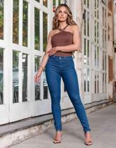 Calça Jeans Feminina Biotipo Skinny Elastano Levanta Bumbum Trabalho Moda Premium Calça Jeans Feminina Biotipo Skinny Elastano Levanta Bumbum Trabalho Moda Premium