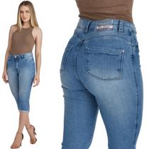 Calça Jeans Feminina Capri HNO Basic Cintura alta Calça Jeans Feminina Capri HNO Basic Cintura alta