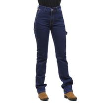 Calça Jeans Feminina Carpinteira Azul com Elastano Os Vaqueiros 32231