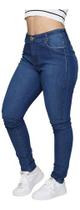 Calça Jeans Feminina Cigarrete Levanta Bumbum Skinny Cintura Alta Elastano Calça Jeans