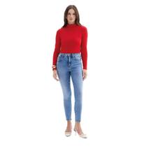 Calça Jeans Feminina Cigarrete Turmalina Flor De Lis