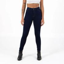 Calça Jeans Feminina Cintura Alta Azul Escuro Lady Rock Calça Jeans Feminina Cintura Alta Azul Escuro Lady Rock