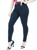 Calça Jeans Feminina Cintura Alta Lycra Elastano Levanta Empina Bumbum não Desbota