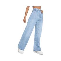 Calça Jeans Feminina Cintura Alta - Perna Larga, Soltinha e Emagrecedora - Estilo 2024 Calça Jeans Feminina Cintura Alta - Perna Larga, Soltinha e Emagrecedora - Estilo 2024