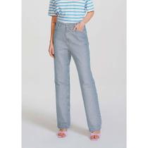 Calça Jeans Feminina Cintura Alta Reta - hering