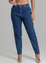 Calça Jeans Feminina Cintura Alta Sawary Premium Mom e Barrel