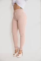 Calça Jeans Feminina Cintura Mágica Rose Mamacita