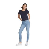 Calça Jeans Feminina Cintura Média Skinny