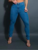 Calça jeans feminina classica levanta bumbum cintura alta blogueira Calça jeans feminina classica levanta bumbum cintura alta blogueira