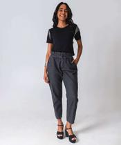 Calça Jeans Feminina Clochard Bolsos Preto-36040