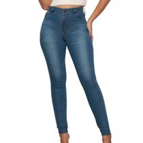 Calça Jeans Feminina com Detalhes Clara Moda Casual Fashion Calça Jeans Feminina com Detalhes Clara Moda Casual Fashion
