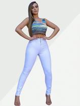 Calça Jeans Feminina Com Elastano Tendência Modeladora