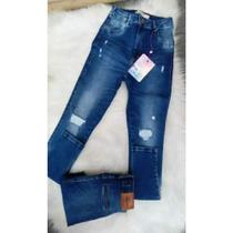 Calça jeans feminina com laycra