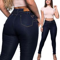 Calça Jeans Feminina com Lycra Modelagem Colada ao Corpo Levanta Bumbum