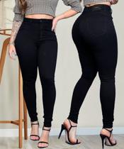 Calça Jeans Feminina Cós Alto Premium Amaciado com Lycra Sawary Jeans