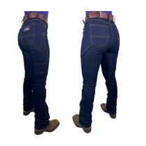 Calça Jeans Feminina Country Carpinteira Os Boiadeiros Amaciada Flare Ref: 590 Calça Jeans Feminina Country Carpinteira Os Boiadeiros Amaciada Flare Ref: 590