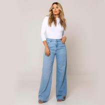 Calça Jeans Feminina Disparate Wide Leg Conforto