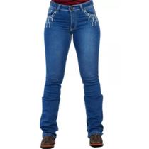 Calça Jeans Feminina Docks Bordada Calça Jeans Feminina Docks Bordada