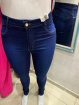 Calça Jeans Feminina Escura Skinny Plus size 50