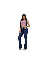 Calça Jeans Feminina Flare Cintura Alta 0015