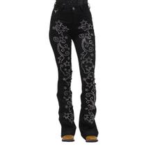 Calça Jeans Feminina Flare com Strass Texas Ranch 36221 Calça Jeans Feminina Flare com Strass Texas Ranch 36221