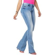 Calça Jeans Feminina Flare HNO Azul Claro Calça Jeans Feminina Flare HNO Azul Claro