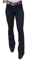 Calca Jeans Feminina Flare Lisa Preta- Country City Calca Jeans Feminina Flare Lisa Preta- Country City