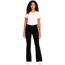 Calça Jeans Feminina Flare Petit Bolso Faca Recorte Adulto Calça Jeans Feminina Flare Petit Bolso Faca Recorte Adulto