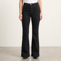 Calça Jeans Feminina Flare Preta Cintura Alta Calça Jeans Feminina Flare Preta Cintura Alta