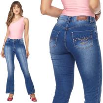 Calça Jeans Feminina HNO Petit Flare Para Baixinhas