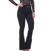 Calça Jeans Feminina HNO Petit Flare Preta Calça Jeans Feminina HNO Petit Flare Preta