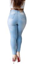 Calça Jeans Feminina Hot Pants Cintura Alta Com Elastano Calça Jeans Feminina Hot Pants Cintura Alta Com Elastano