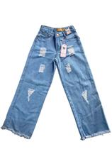 Calça Jeans Feminina infantil juvenil wide leg - Megan Kids