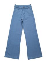 Calça Jeans Feminina Infantil Juvenil Wide Leg Pantalona (6231)