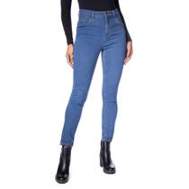 Calça Jeans Feminina Jezzian Cintura Alta Cigarrete Azul