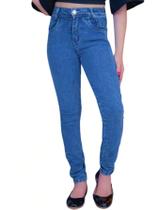 Calça Jeans Feminina Juvenil Skinny Cintura Alta Confortável para Escola (Tam. 08 ao 16) Calça Jeans Feminina Juvenil Skinny Cintura Alta Confortável para Escola (Tam. 08 ao 16)