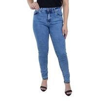 Calça Jeans Feminina Lado Avesso Jegging Azul - L24801