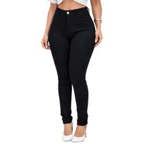 Calça Jeans Feminina Linha Premium Com Lycra Cintura Alta Empina Bumbum