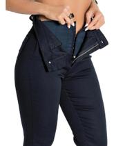 Calça Jeans Feminina Lipo Sawary Cintura Super Alta e modelagem Levanta Bumbum
