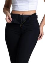 Calça Jeans Feminina Lipo Sawary Cintura Super Alta e modelagem Levanta Bumbum