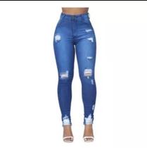Calça Jeans Feminina Luxo Baratas Cintura Alta -