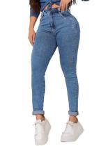 Calça Jeans Feminina Marmorizada Esc-Mom Ultra Fit-6028 - Divas Jeans