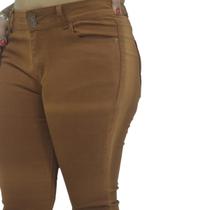 Calça Jeans Feminina Marrom Maxma Flare